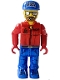 Minifig No: 4j001  Name: Truck Driver with Brown Beard and Mirror Sunglasses