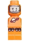 Minifig No: 85863pb013  Name: Microfigure Lunar Command Orange (4558102)