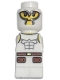 Minifig No: 85863pb015  Name: Microfigure Minotaurus Gladiator White (4560458 / 6023434)