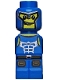 Minifig No: 85863pb018  Name: Microfigure Minotaurus Gladiator Blue (4560455 / 6023422)