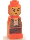 Minifig No: 85863pb048  Name: Microfigure Ramses Return Adventurer Orange (4615405)