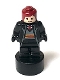 Minifig No: 90398pb028  Name: Gryffindor Student Statuette / Trophy #2, Dark Red Hair