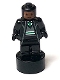 Minifig No: 90398pb037  Name: Slytherin Student Statuette / Trophy #2, Reddish Brown Face
