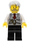 Minifig No: LLP002  Name: LEGOLAND Park Train Conductor, Pinstripe Vest, Red Tie and Pocket Watch Pattern