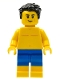 Minifig No: LLP028  Name: LEGOLAND Park Male, Black Hair, Bare Chest, Blue Swimsuit