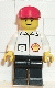Minifig No: Shell008 Name: Shell - Jacket, Black Legs, Red Cap, Eyebrows Minifig No: Shell008 Name: Shell - Jacket, Black Legs, Red Cap, Eyebrows