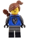 Minifig No: adp101  Name: Mountain Fortress Black Falcon Archer - Female