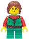Minifig No: adp174  Name: Forest Stronghold Forestboy - Red