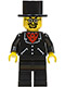 Minifig No: adv038  Name: Lord Sam Sinister - Suit with 3 Buttons Black - Black Legs, Top Hat
