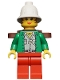 Minifig No: adv044  Name: Miss Gail Storm (Jungle) with Pith Helmet, Backpack