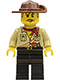 Minifig No: adv051  Name: Johnny Thunder in Desert Outfit with Cleft Chin (Orient Expedition)