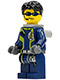 Minifig No: agt004  Name: Agent Chase - Dual Sided Head, Neck Bracket