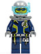 Minifig No: agt020  Name: Agent Chase - Diving Gear - Dual Sided Head