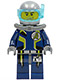 Minifig No: agt020a  Name: Agent Chase - Diving Gear - Single Sided Head