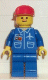 Minifig No: air007 Name: Airport - Blue, Blue Legs, Red Cap Minifig No: air007 Name: Airport - Blue, Blue Legs, Red Cap
