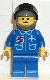 Minifig No: air017 Name: Airport - Blue, Blue Legs, Dark Gray Helmet, Black Visor Minifig No: air017 Name: Airport - Blue, Blue Legs, Dark Gray Helmet, Black Visor