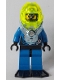 Minifig No: aqu030  Name: Hydronaut 1 with Black Flippers