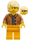 Minifig No: bdp046  Name: Female, Medium Nougat Jacket, Bright Light Orange Legs, Tan Hair