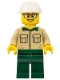 Minifig No: bdp064 Name: Construction Engineer / Architect - Female, Tan Shirt, Dark Green Legs, White Construction Helmet Minifig No: bdp064 Name: Construction Engineer / Architect - Female, Tan Shirt, Dark Green Legs, White Construction Helmet