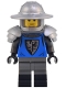 Minifig No: bdp104  Name: Mountain Fortress Black Falcon Soldier - Helmet with Broad Brim, Shoulder Armor