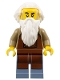 Minifig No: bdp120 Name: Train Worker - White Hair and Beard, Reddish Brown Apron Minifig No: bdp120 Name: Train Worker - White Hair and Beard, Reddish Brown Apron