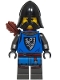 Minifig No: bdp216  Name: Black Falcon Archer - Male, Pearl Dark Gray Detailed Legs, Black Helmet with Neck Protector, Moustache, Quiver