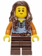 Minifig No: bdp245 Name: Mushroom Village - Female, Sand Blue Vest, Dark Brown Medium Legs, Dark Brown Long Wavy Hair Minifig No: bdp245 Name: Mushroom Village - Female, Sand Blue Vest, Dark Brown Medium Legs, Dark Brown Long Wavy Hair