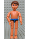 Minifig No: belvMale17 Name: Belville Male - Blue Swimsuit, Brown Hair (Child / Boy) Minifig No: belvMale17 Name: Belville Male - Blue Swimsuit, Brown Hair (Child / Boy)