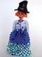 Minifig No: belvfemale02a  Name: Belville Female - Witch Madam Frost with Skirt and Hat