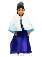 Minifig No: belvfemale50a  Name: Belville Female - Snow Queen with Skirt, Fur Trimmed Shawl and Tiara