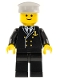 Minifig No: boat001  Name: Boat Admiral with Gold Anchor Pattern