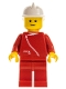 Minifig No: boat002  Name: Jacket with Zipper - Red, Red Legs, White Fire Helmet