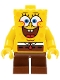 Minifig No: bob028  Name: SpongeBob - Large Grin and Black Eyebrows