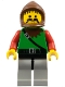 Lot ID: 354989556  Minifig No: cas009  Name: Dark Forest - Forestman 4, Light Gray Legs with Black Hips