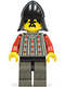 Minifig No: cas026  Name: Fright Knights - Knight 2, Black Neck-Protector