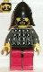 Minifig No: cas029  Name: Fright Knights - Knight 3, Red Legs with Black Hips, Black Neck-Protector