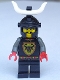 Minifig No: cas046  Name: Knights Kingdom I - Cedric the Bull (Robber Chief), Black Dragon Helmet, Horns