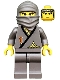 Minifig No: cas049  Name: Ninja - Gray