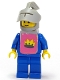 Minifig No: cas081s  Name: Classic - Yellow Castle Knight Blue Cavalry - with Vest Stickers