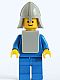 Minifig No: cas082a  Name: Classic - Yellow Castle Knight Blue