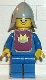 Minifig No: cas082s  Name: Classic - Yellow Castle Knight Blue - with Vest Stickers