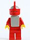 Minifig No: cas087a  Name: Classic - Yellow Castle Knight Red Cavalry