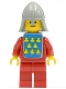 Minifig No: cas088s  Name: Classic - Yellow Castle Knight Red - with Vest Stickers