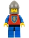 Minifig No: cas113  Name: Crusader Lion - Blue Legs with Black Hips, Dark Gray Chin-Guard