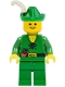 Minifig No: cas124  Name: Forestman - Pouch, Green Hat, White Feather