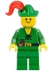 Minifig No: cas126  Name: Forestman - Pouch, Green Hat, Red Plume