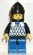 Minifig No: cas141  Name: Scale Mail - Blue, Blue Legs with Black Hips, Black Chin-Guard