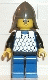 Minifig No: cas142  Name: Scale Mail - Blue, Blue Legs with Black Hips, Dark Gray Neck-Protector