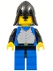 Minifig No: cas188  Name: Breastplate - Blue with Black Arms, Blue Legs with Black Hips, Black Neck-Protector