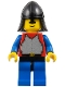 Minifig No: cas198  Name: Breastplate - Red with Blue Arms, Blue Legs with Black Hips, Black Neck-Protector